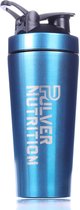 Pulver® - RVS Shakebeker - Proteïne en Eiwit Shaker & - Shake beker - BPA Vrij - 1000 ml - Shaker - Drinkfles - Blauw