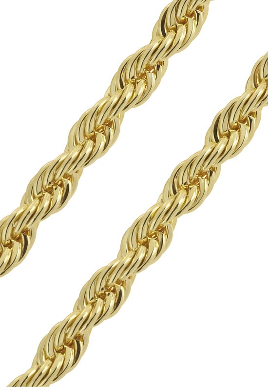 Diamondbossstore - 14K Rope Chain in Goud - 61 cm - Stardust