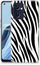 Trendy Telefoonhoesjes OPPO Reno 7 5G | Find X5 Lite Smartphone hoesje Zebra