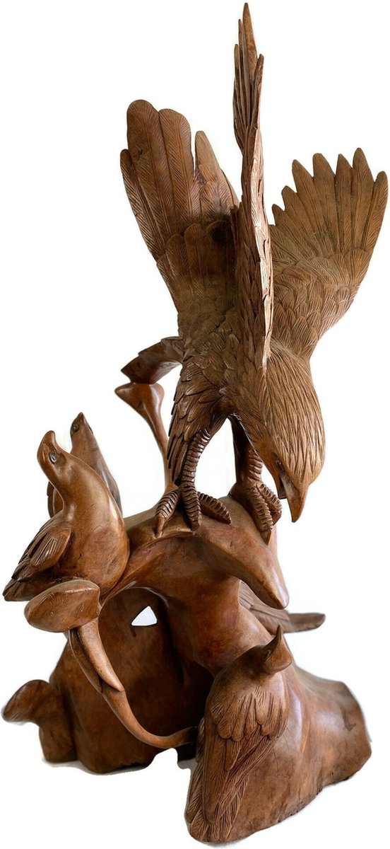 Simandra houten figuur Afrikaanse sculptuur houten figuur Afrika deco