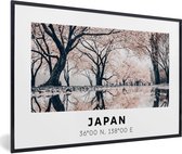 Fotolijst incl. Poster - Sakura - Japan - Lente - 60x40 cm - Posterlijst
