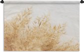 Wandkleed - Wanddoek - Tarwe - Natuur - Zon - 60x40 cm - Wandtapijt