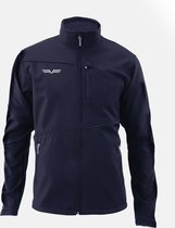 XM Racing - Jas - Heren Soft Shell - Water afstotend - Zachte binnenkant - Voor en achter zakken met rits - Navy - S