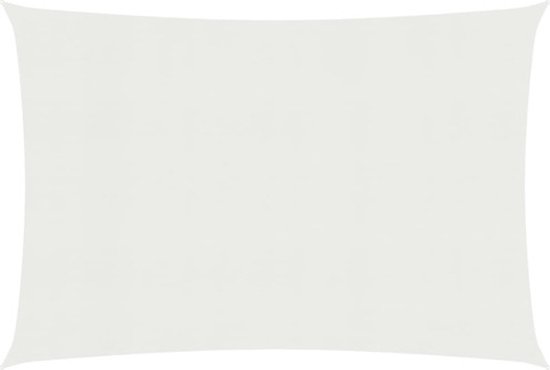 vidaXL Voile d'ombrage 160 g/m² 3x6 m HDPE Blanc