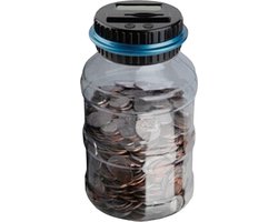 DW4Trading Digitale Spaarpot met Euro Muntenteller - Doorzichtig - LCD Display