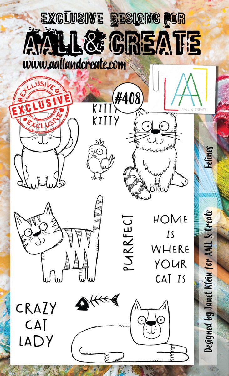 Clear Stamp Set A6 Felines (AALL-TP-408)