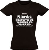 T-shirt femme Nienke | cadeau d'anniversaire | cadeau d'anniversaire | drôle | anniversaire | cadeau | Noir