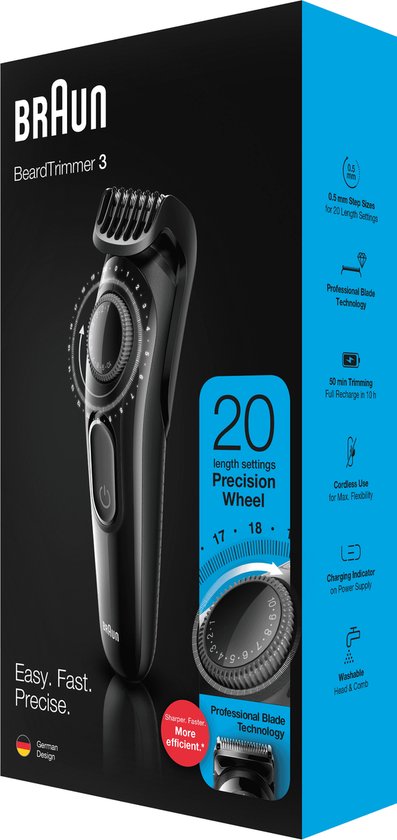 Braun BT3222 - Baardtrimmer en Haartrimmer – Zwart