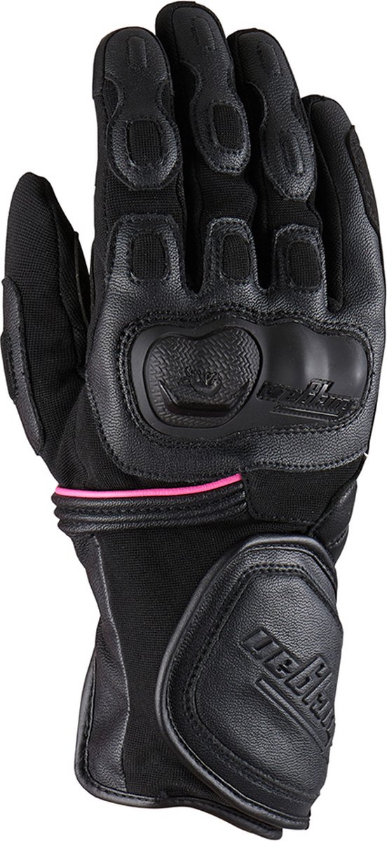 Furygan Dirt Road Lady Black Pink Motorcycle Gloves L - Maat L - Handschoen