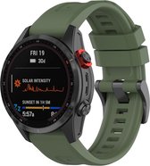 Universeel Horloge Bandje / Smartwatch Bandje Siliconen Gespsluiting Geschikt voor Garmin QuickFit 20MM Groen