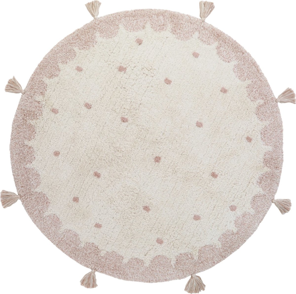 Nattiot - Mallen Rond Vloerkleed Voor Kinderkamer - Tapijt ∅ 110 cm