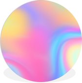 WallCircle - Wandcirkel ⌀ 60 - Vage kleuren - Ronde schilderijen woonkamer - Wandbord rond - Muurdecoratie cirkel - Kamer decoratie binnen - Wanddecoratie muurcirkel - Woonaccessoires