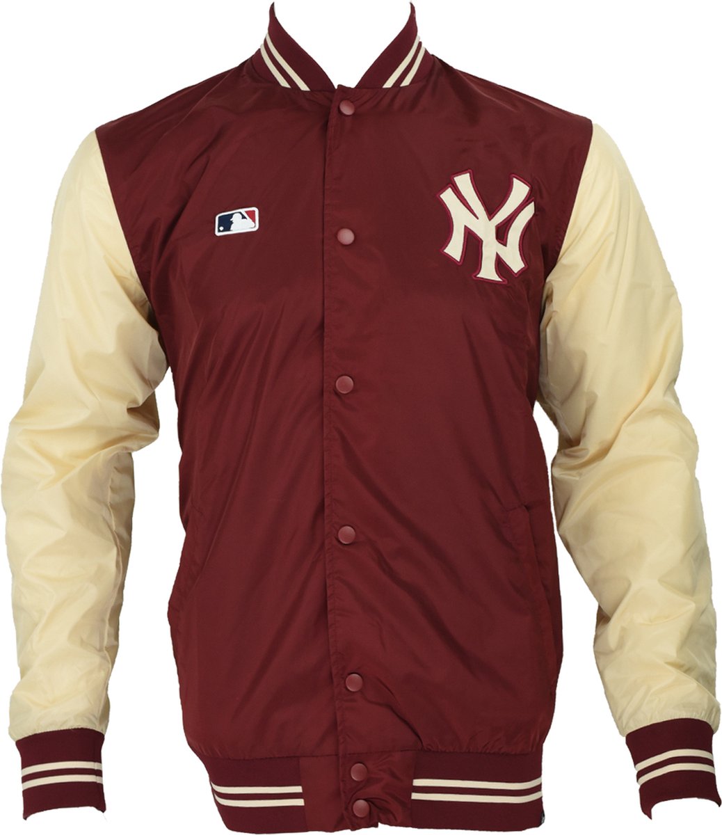 47 Brand New York Yankees Drift Track Jacket 681658AA-551982, Mannen, Kastanjebruin, Jasje, maat: L