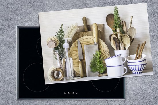 KitchenYeah® Inductie beschermer 81x52 cm - Keuken - Kookgerei - Bestek - Kookplaataccessoires - Afdekplaat voor kookplaat - Inductiebeschermer - Inductiemat - Inductieplaat mat