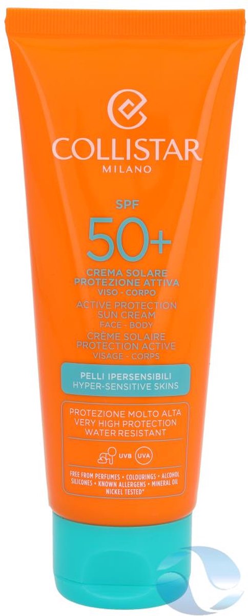 Collistar Active Protection Sun Cream Zonnecrème - SPF 50 - 100 ml | bol.com