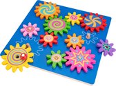 New Classic Toys Houten puzzel met roterende tandwielen