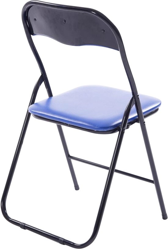 CLP Felix Set van 4 klapstoelen blauw/zwart