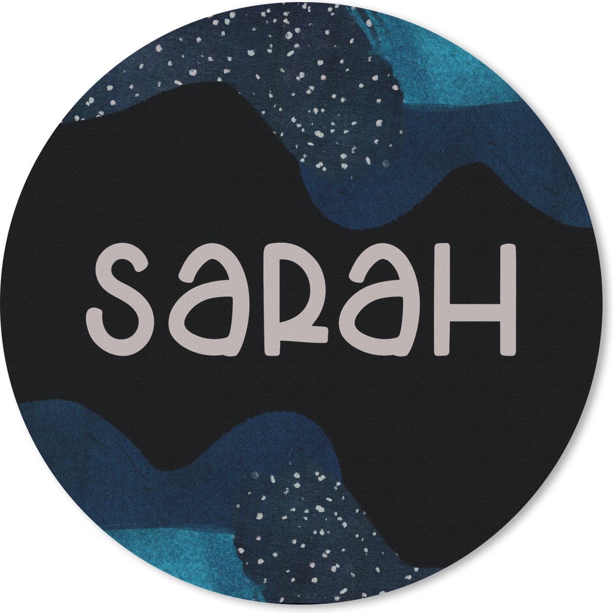 Muismat rond 30x30 cm - Mousepad Sarah - Pastel - Meisje - Ronde muismatten