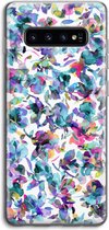 Case Company® - Hoesje geschikt voor Samsung Galaxy S10 4G hoesje - Hibiscus Flowers - Soft Cover Telefoonhoesje - Bescherming aan alle Kanten en Schermrand