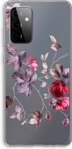 Case Company® - Hoesje geschikt voor Samsung Galaxy A72 hoesje - Mooie bloemen - Soft Cover Telefoonhoesje - Bescherming aan alle Kanten en Schermrand