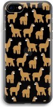 Case Company® - Hoesje geschikt voor iPhone SE 2020 hoesje - Alpacas - Soft Cover Telefoonhoesje - Bescherming aan alle Kanten en Schermrand