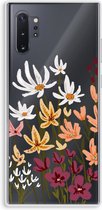 Case Company® - Samsung Galaxy Note 10 Plus hoesje - Painted wildflowers - Soft Cover Telefoonhoesje - Bescherming aan alle Kanten en Schermrand
