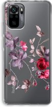 Case Company® - Hoesje geschikt voor Xiaomi Redmi Note 10 Pro hoesje - Mooie bloemen - Soft Cover Telefoonhoesje - Bescherming aan alle Kanten en Schermrand