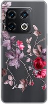 Case Company® - Hoesje geschikt voor OnePlus 10 Pro hoesje - Mooie bloemen - Soft Cover Telefoonhoesje - Bescherming aan alle Kanten en Schermrand