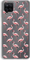 Case Company® - Hoesje geschikt voor Samsung Galaxy A12 hoesje - Flamingo - Soft Cover Telefoonhoesje - Bescherming aan alle Kanten en Schermrand