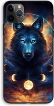 Case Company® - Hoesje geschikt voor iPhone 11 Pro Max hoesje - Wolf Dreamcatcher - Biologisch Afbreekbaar Telefoonhoesje - Bescherming alle Kanten en Schermrand