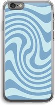 Case Company® - Hoesje geschikt voor iPhone 6 PLUS / 6S PLUS hoesje - Swirl Blauw - Soft Cover Telefoonhoesje - Bescherming aan alle Kanten en Schermrand