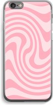 Case Company® - Hoesje geschikt voor iPhone 6 / 6S hoesje - Swirl Roos - Soft Cover Telefoonhoesje - Bescherming aan alle Kanten en Schermrand