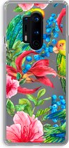 Case Company® - Hoesje geschikt voor OnePlus 8 Pro hoesje - Papegaaien - Soft Cover Telefoonhoesje - Bescherming aan alle Kanten en Schermrand