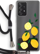 Case Company® - Hoesje met koord geschikt voor Samsung Galaxy A52s 5G hoesje met Koord - You're my lemon - Telefoonhoesje met Zwart Koord - Bescherming aan alle Kanten en Over de Schermrand