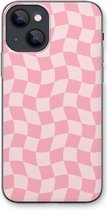 Case Company® - Coque pour iPhone 13 Mini - Grid Rose - Coque souple pour téléphone - Protection sur tous les côtés et bord d'écran