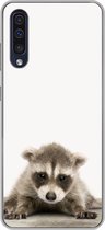 Geschikt voor Samsung Galaxy A50 hoesje - Wasbeer - Dieren - Kinderen - Jongens - Meisjes - Siliconen Telefoonhoesje