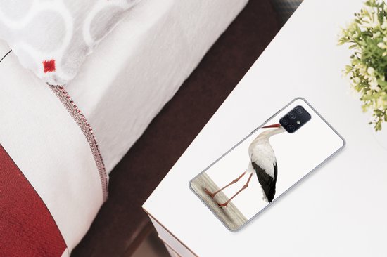 Coque Samsung Galaxy A51 - Garçons - Enfants - Filles - Cigogne - Kids - Coque de téléphone en Siliconen