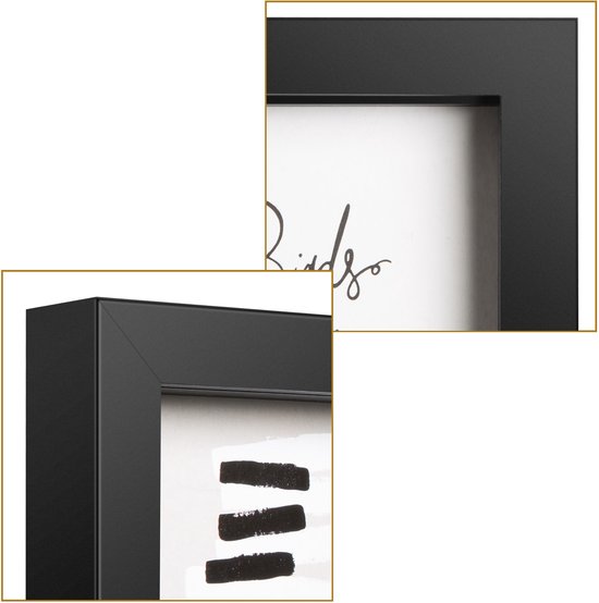 Cadre photo - Henzo - Piano Double Swing - Cadre collage pour 2 photos - Format photo 10x15 cm - Zwart