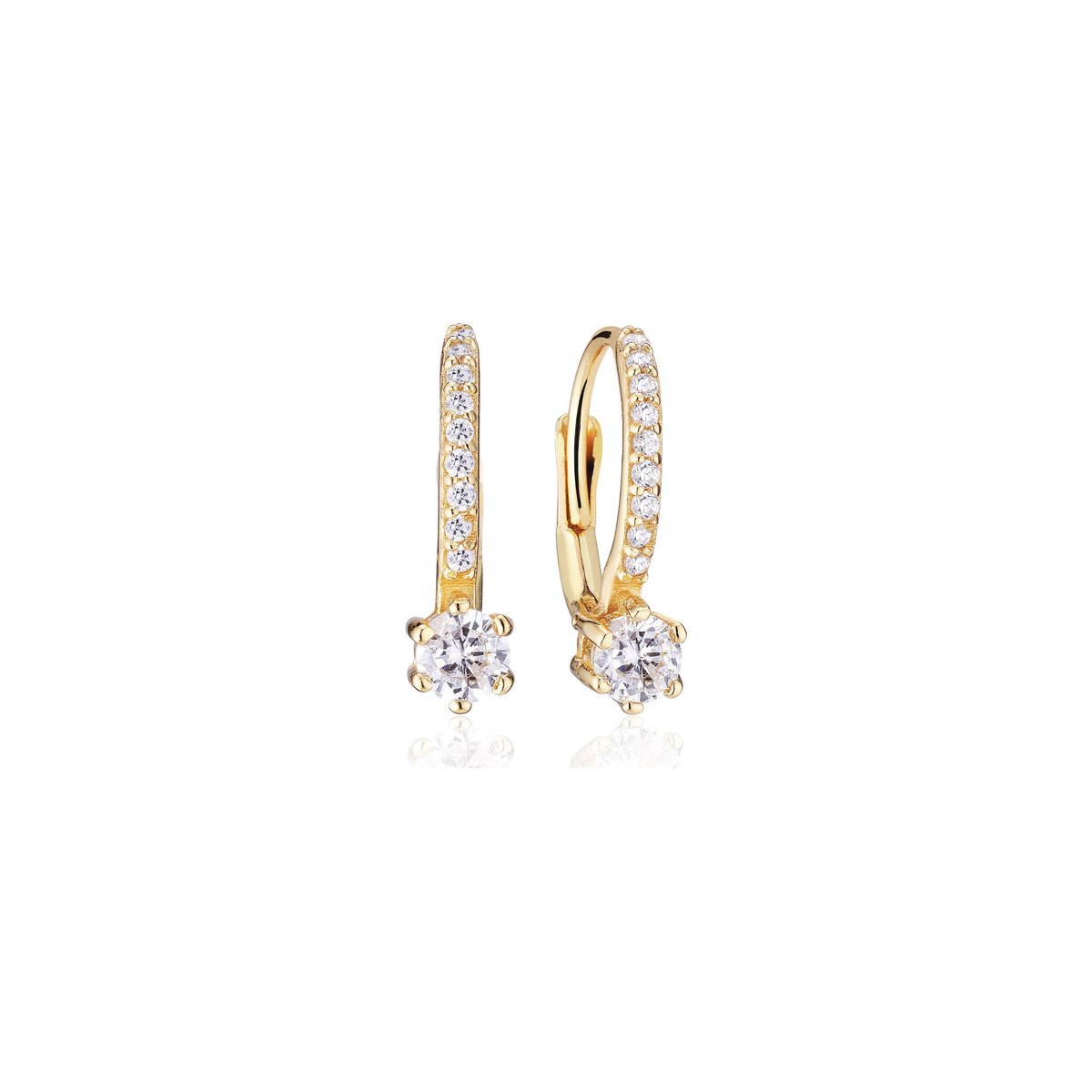 Sif Jakobs sieraden Dames Hoops 925 sterling zilveren Zirkonia One Size Goud 32019251
