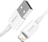 Câble USB vers Apple Lightning Baseus 2 m Wit 2,4 A (CALYS-C02)