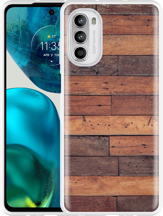 MOBYDEFEND Bookcase Met Koord Geschikt Voor Motorola Moto G54 Telefoonhoesje Voor Motorola Motorola Moto G54 Blauw 147423887