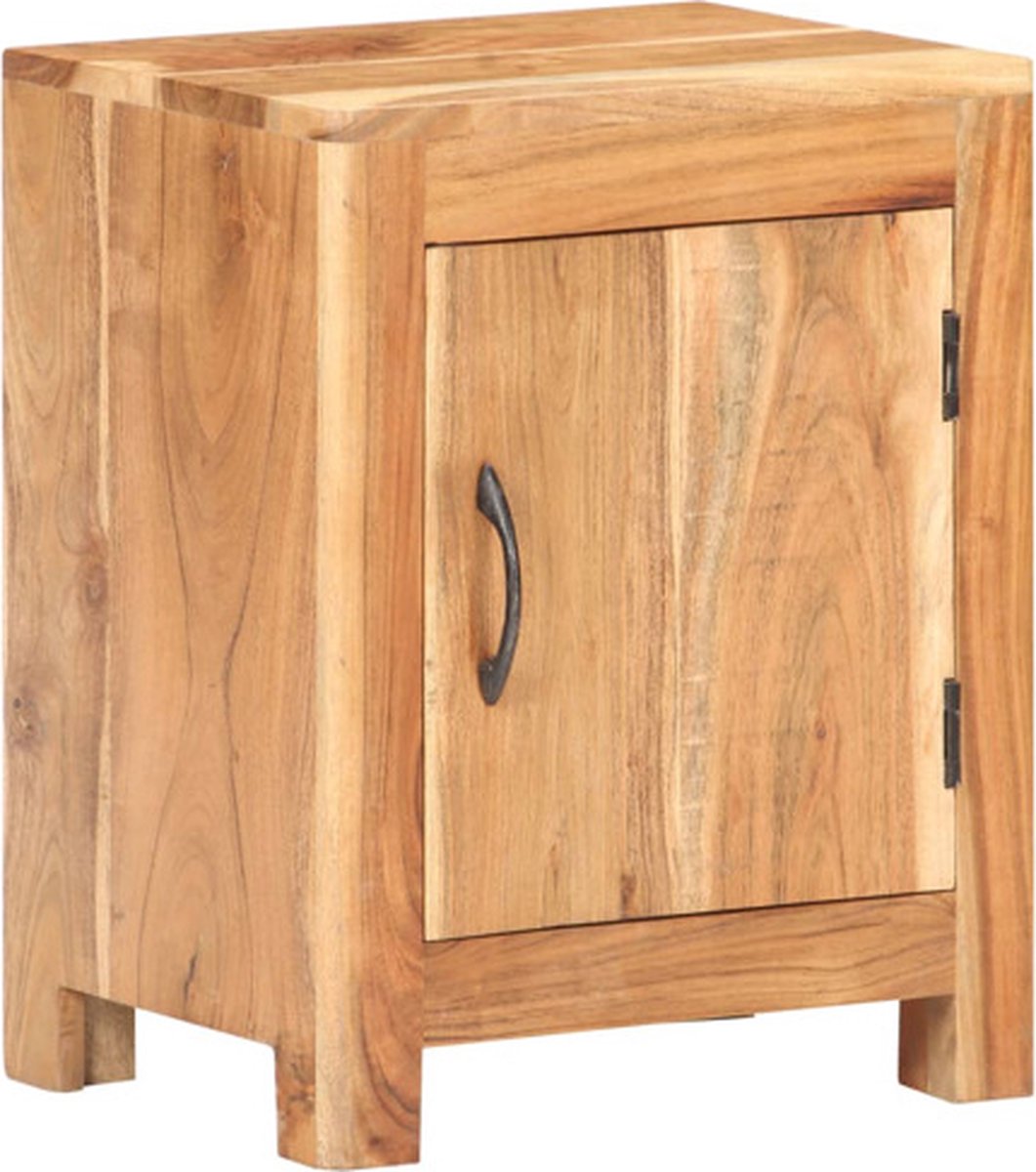 vidaXL Nachtkastje - 40x30x50 - cm - massief - acaciahout Bruin