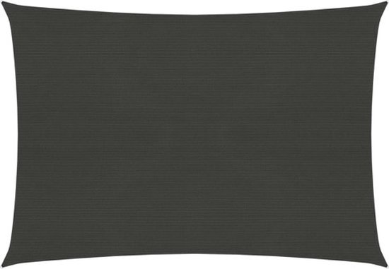 vidaXL Zonnescherm 2x3,5 m HDPE antracietkleurig