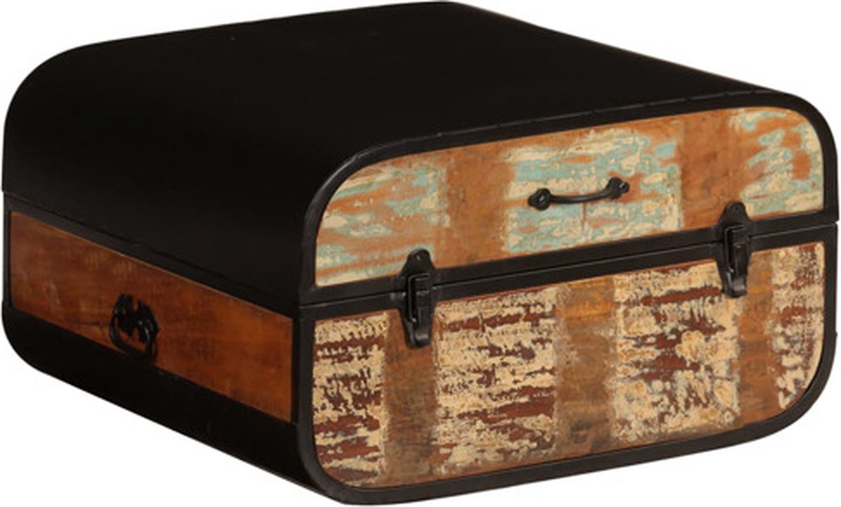vidaXL Kist 60x60x35 cm massief gerecycled hout