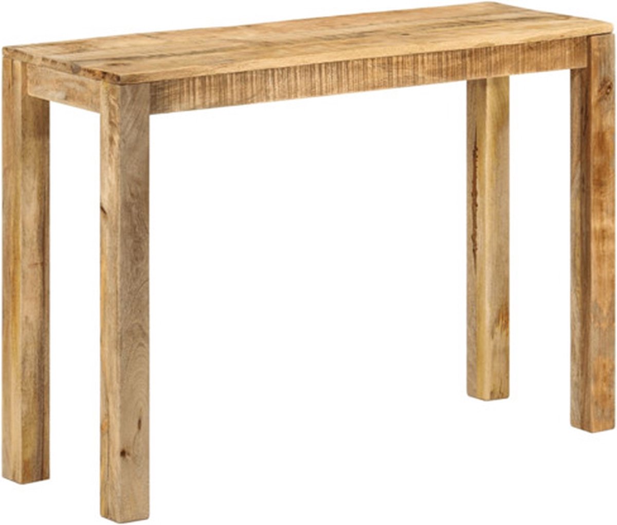 vidaXL Wandtafel - 110x35x76 - cm - ruw - mangohout Bruin