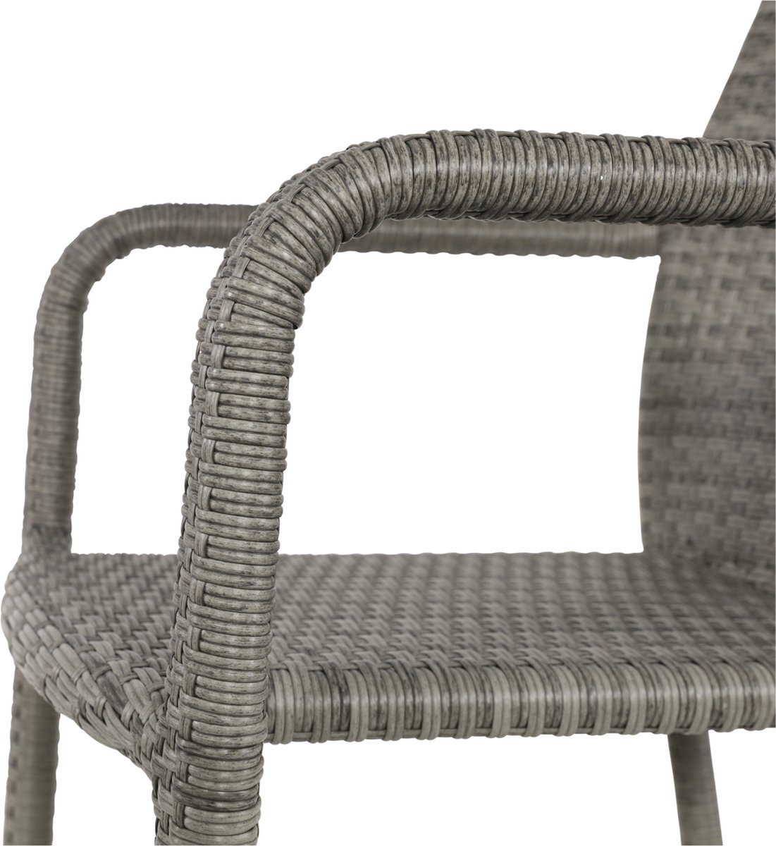 Lesli Living Sol stackable garden chair - grey