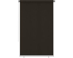vidaXL - Rolgordijn - voor - buiten - 145(B)x230(H) - cm - HDPE - bruin