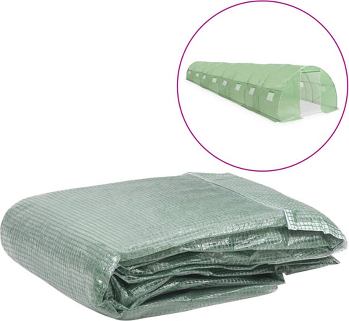 vidaXL Kashoes - vervangend - (36 - m²) - 300x1200x200 - cm - groen