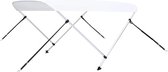 vidaXL Bimini Top 2 bras - 180x150x110 cm - Wit Bimini Top - Auvent de bateau - Voilier - Protection solaire - Sports nautiques