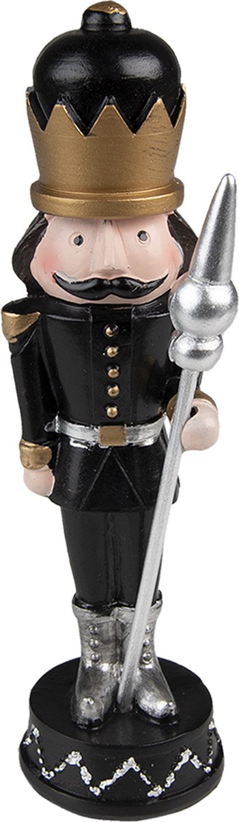 Kerstdecoratie Notenkraker 17 cm Zwart Kunststof